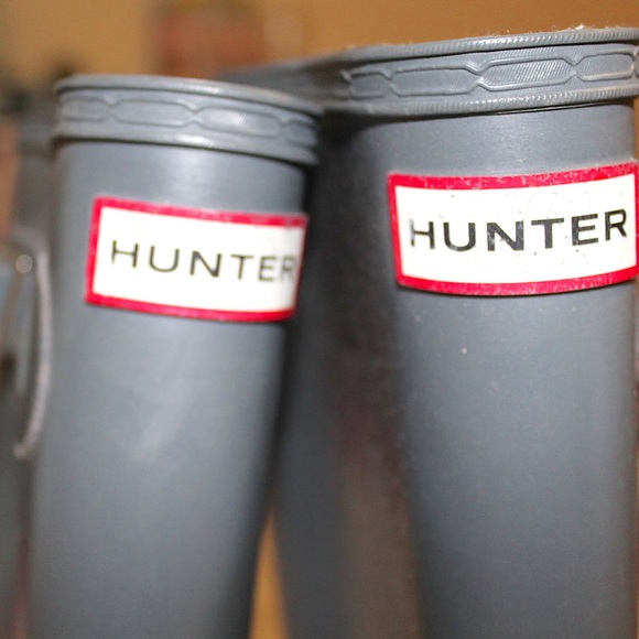 Grey Tall Hunter Rainboots - Picture 3 of 3